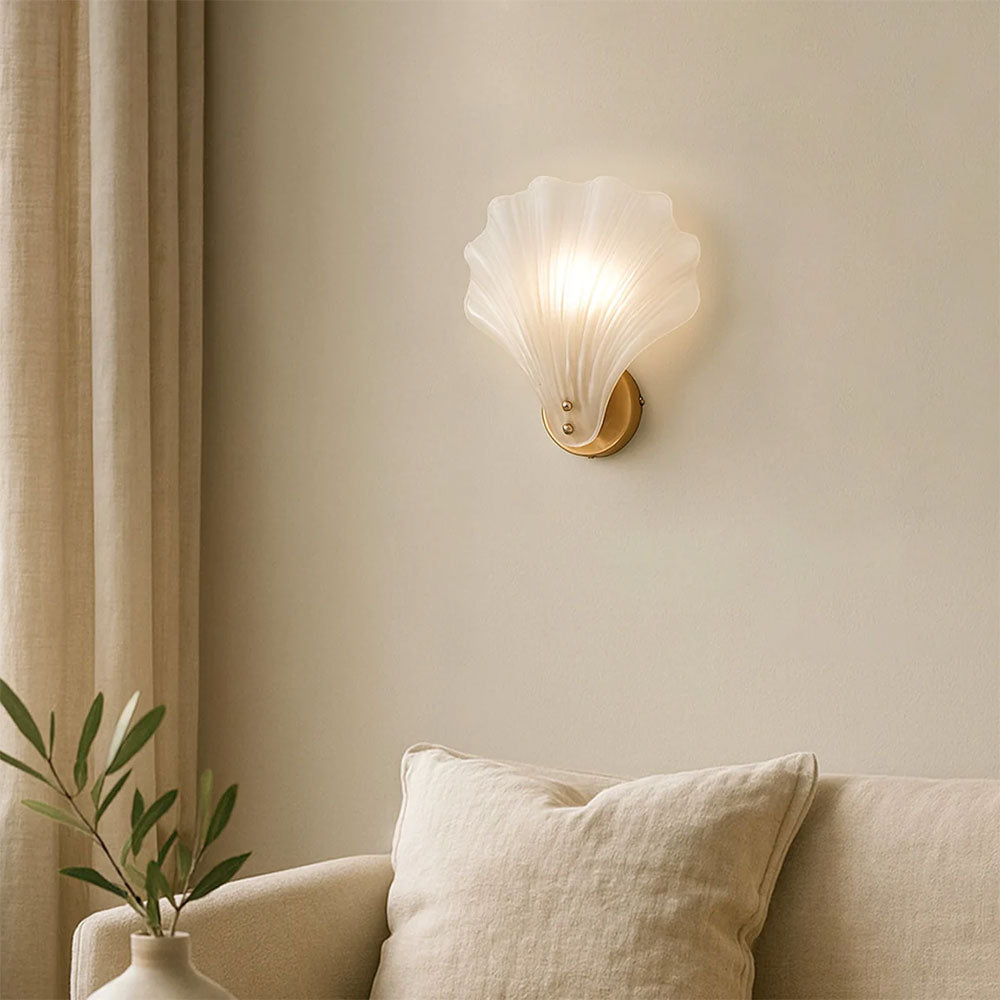 Aurora Wall Sconce Frosted Glass Brass - LL002WL022F