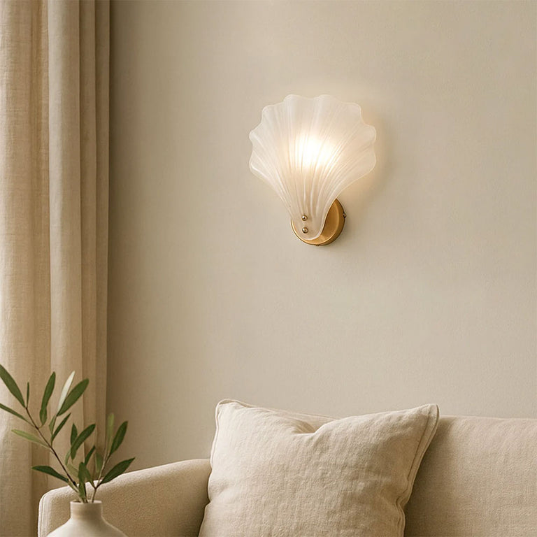Aurora Wall Sconce Frosted Glass Brass - LL002WL022F