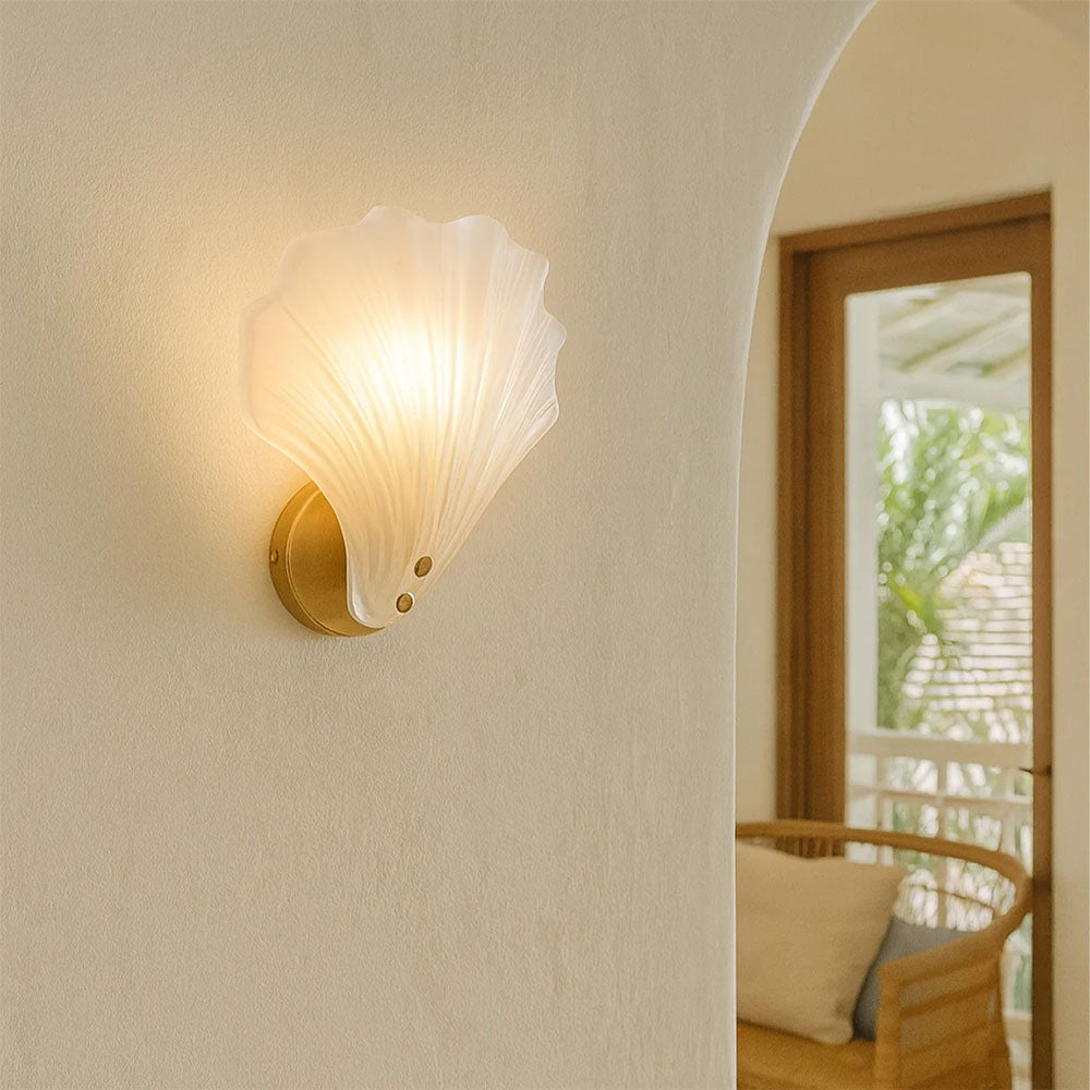 Aurora Wall Sconce Frosted Glass Brass - LL002WL022F