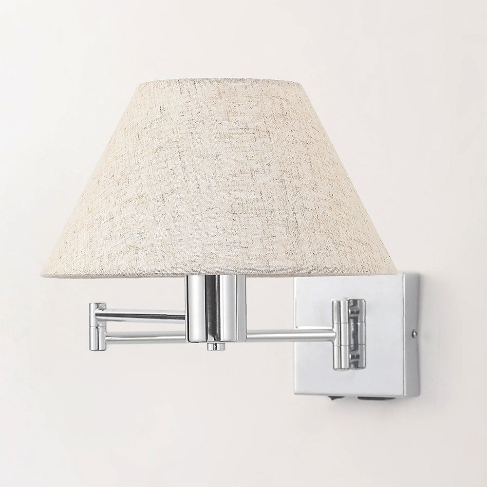 Elspet Swing Arm Wall Lamp With Charging Ports Chrome - LL002WL028CH