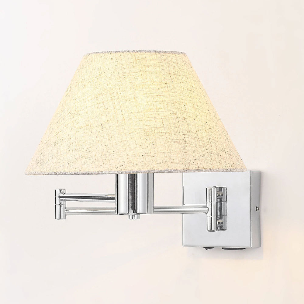 Elspet Swing Arm Wall Lamp With Charging Ports Chrome - LL002WL028CH