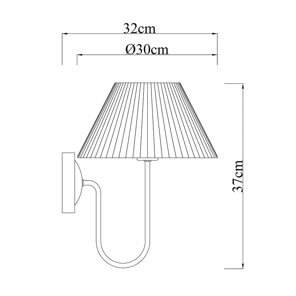 Ariana Wall Lamp Brass - LL002WL029