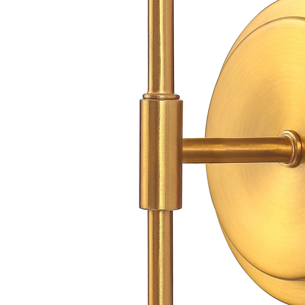 Sigrid Reading Wall Lamp With Charging Ports Brass - LL002WL032