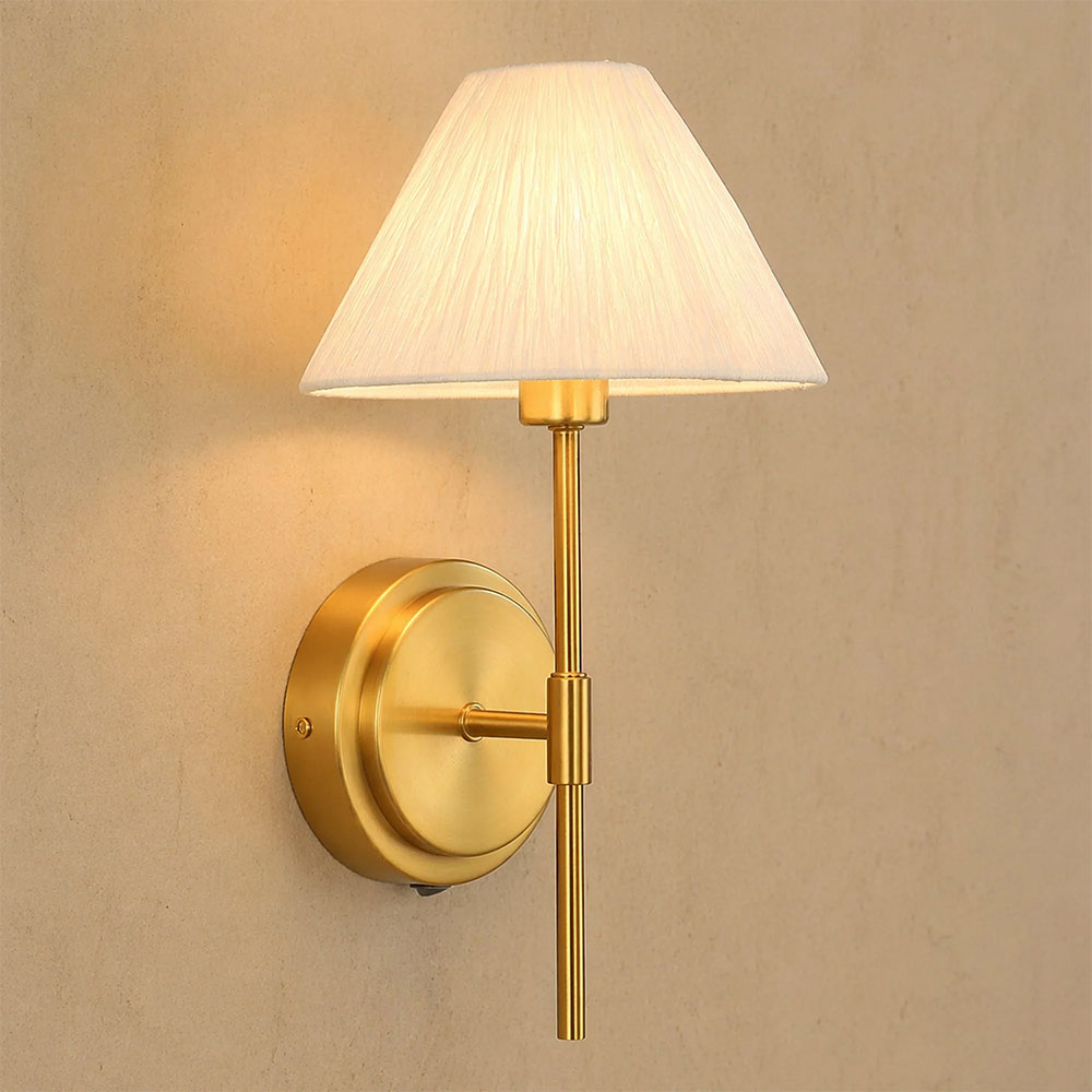 Sigrid Reading Wall Lamp With Charging Ports Brass - LL002WL032