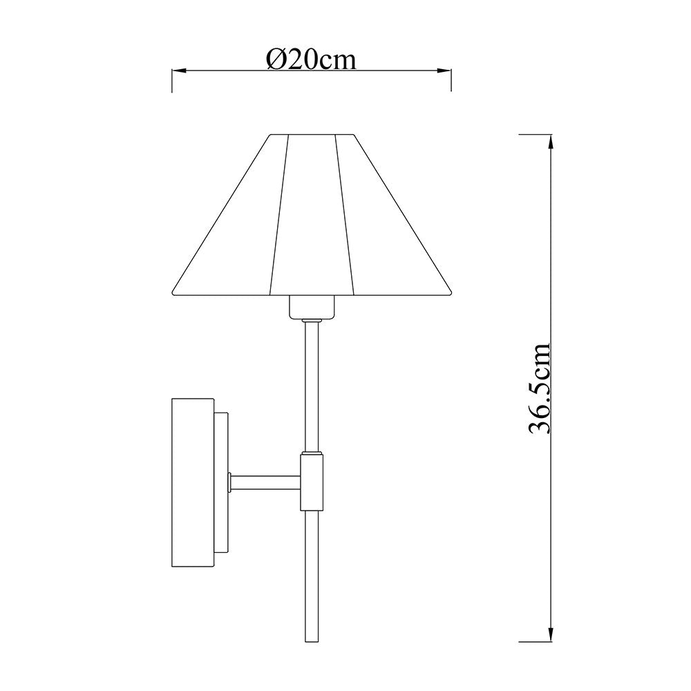 Sigrid Reading Wall Lamp With Charging Ports Brass - LL002WL032