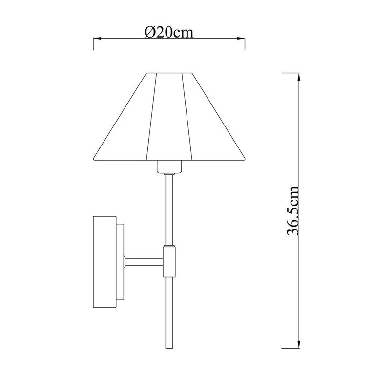 Sigrid Reading Wall Lamp With Charging Ports Brass - LL002WL032
