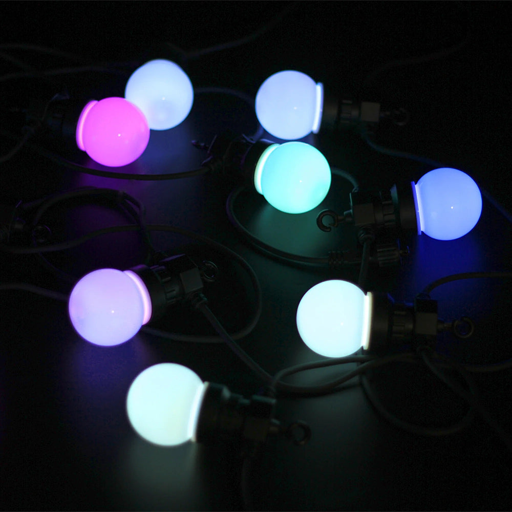 LED Festoon 10 Lights Black Opal RGB - LL001FS05