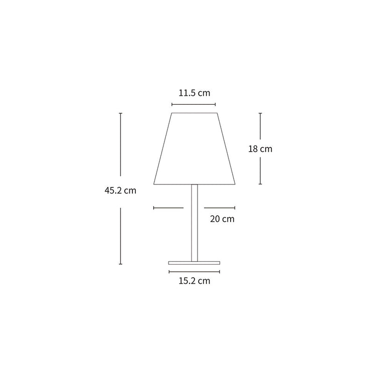 Solar 450mm LED Table Lamp Black - LL0508