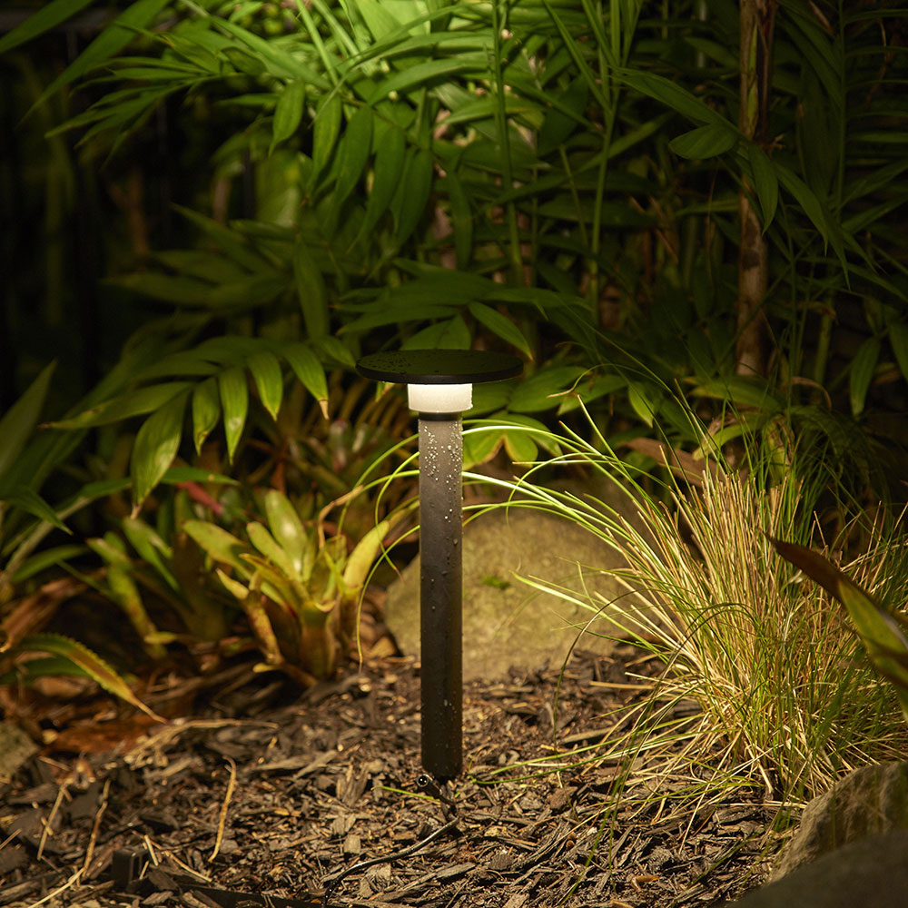 Lindon 4.5W LED Dimmable Garden Light Black / Warm White - LLED105-BL