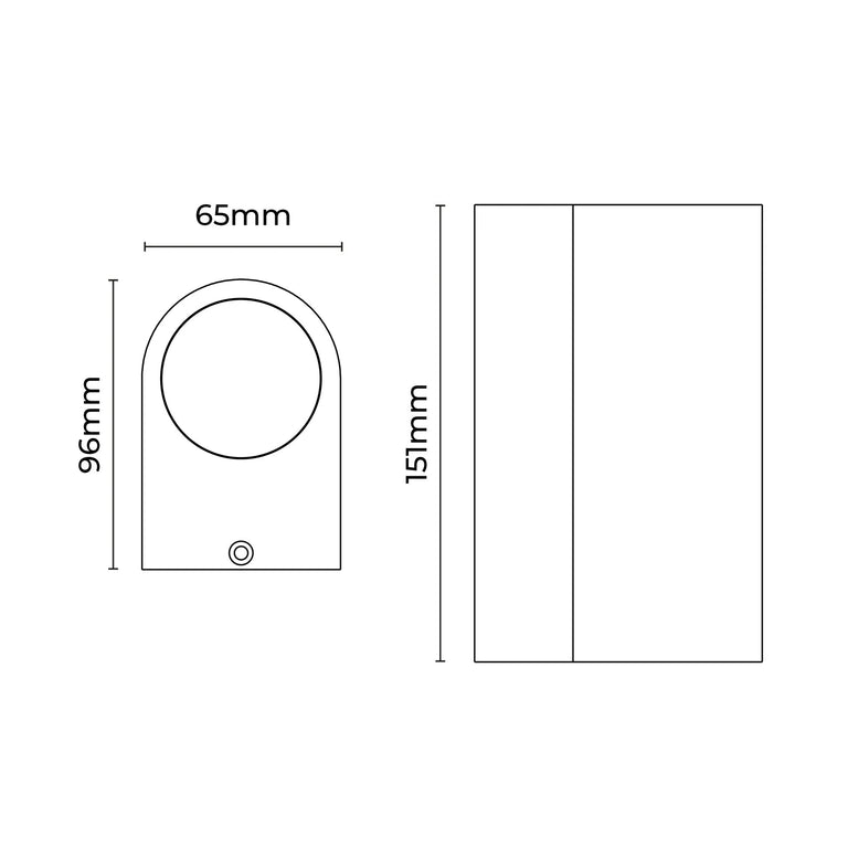 Olaris 2 Light LED Up / Down Outdoor Wall Light Rusty - LLOL018R
