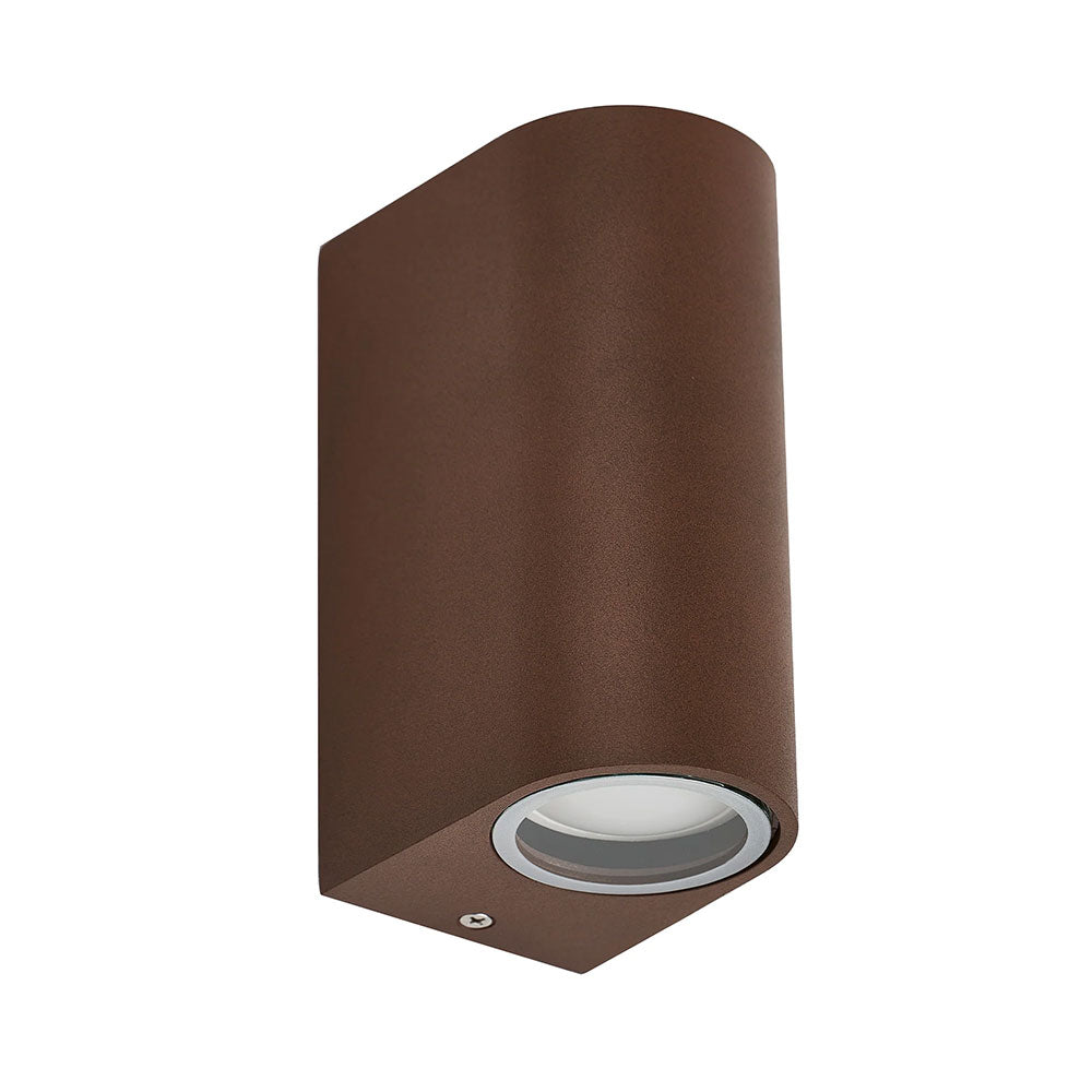 Olaris 2 Light LED Up / Down Outdoor Wall Light Rusty - LLOL018R