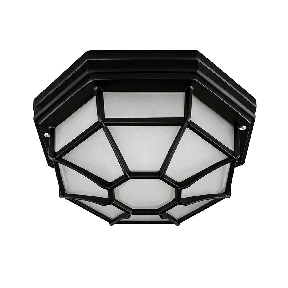 Alaya Outdoor Mounted Ceiling Light Matt Black - LLOL047B