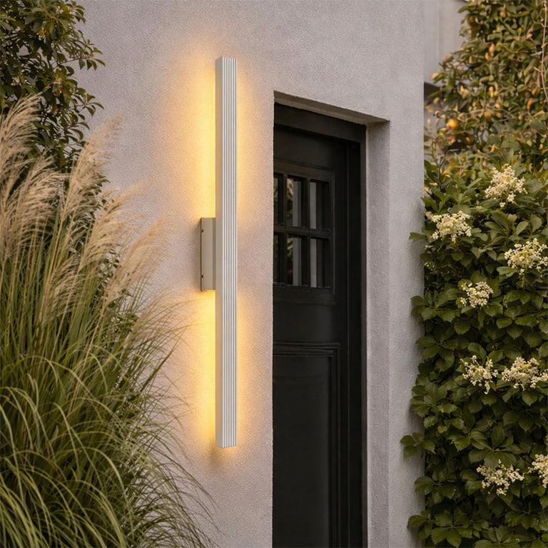 Nadia LED Outdoor Wall Light Matt White - LLOL050W