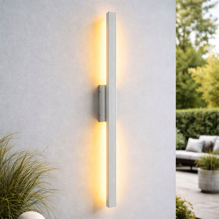 Nadia LED Outdoor Wall Light Matt White - LLOL050W