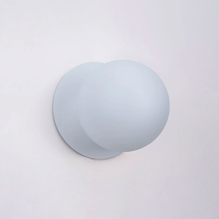Odessa Opal Frosted Glass LED Wall Light With White Base Small / Cool White - LM002WL045