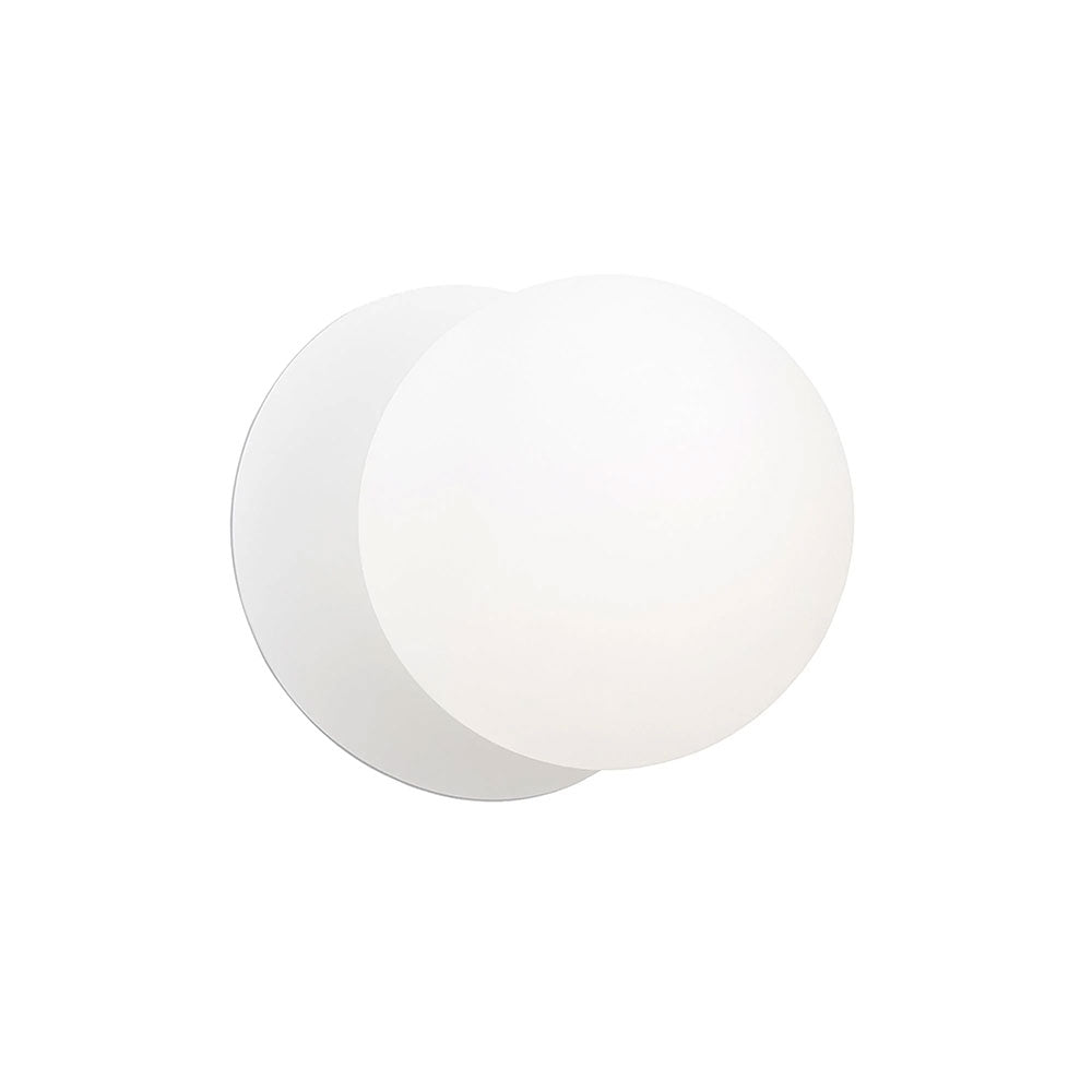 Odessa Opal Frosted Glass LED Wall Light With White Base Small / Cool White - LM002WL045