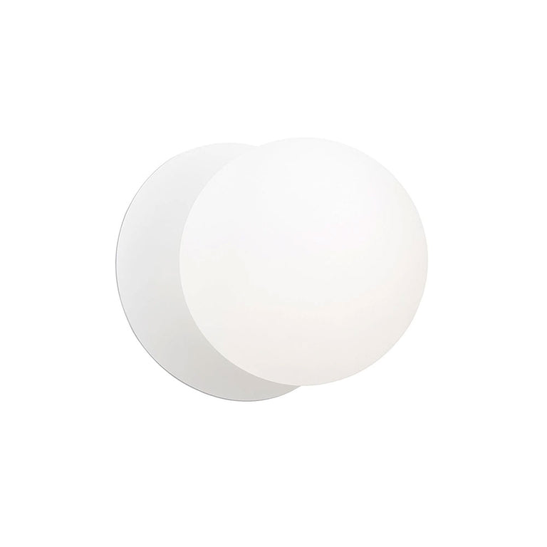 Odessa Opal Frosted Glass LED Wall Light With White Base Small / Cool White - LM002WL045