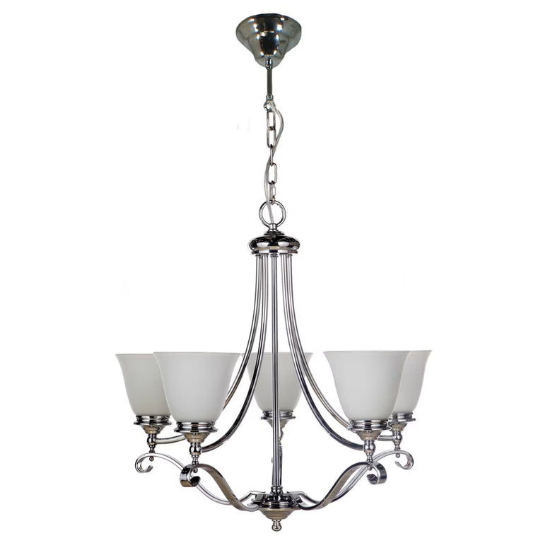 Dallas 5 Light 5 Arm Pendant Chrome - LOI1000126