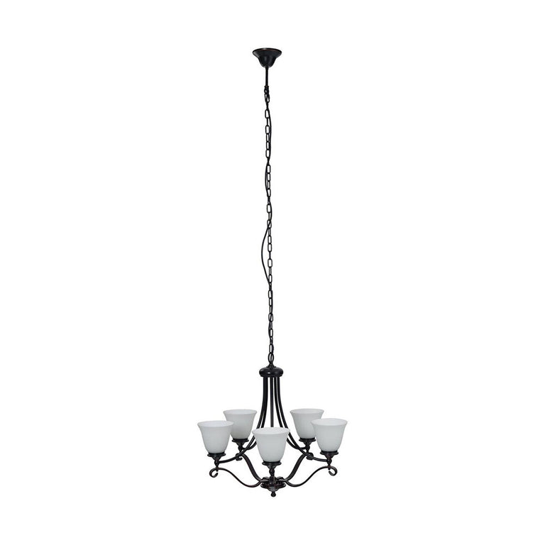 Dallas 5 Light 5 Arm Pendant Bronze - LOI1000127