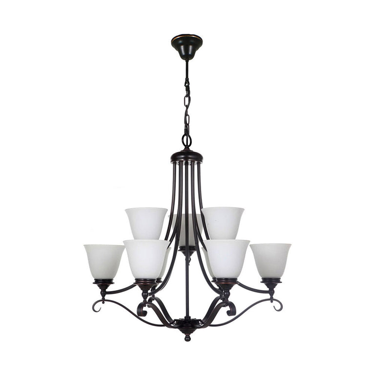 Dallas 9 Light Pendant Bronze - LOI1000129