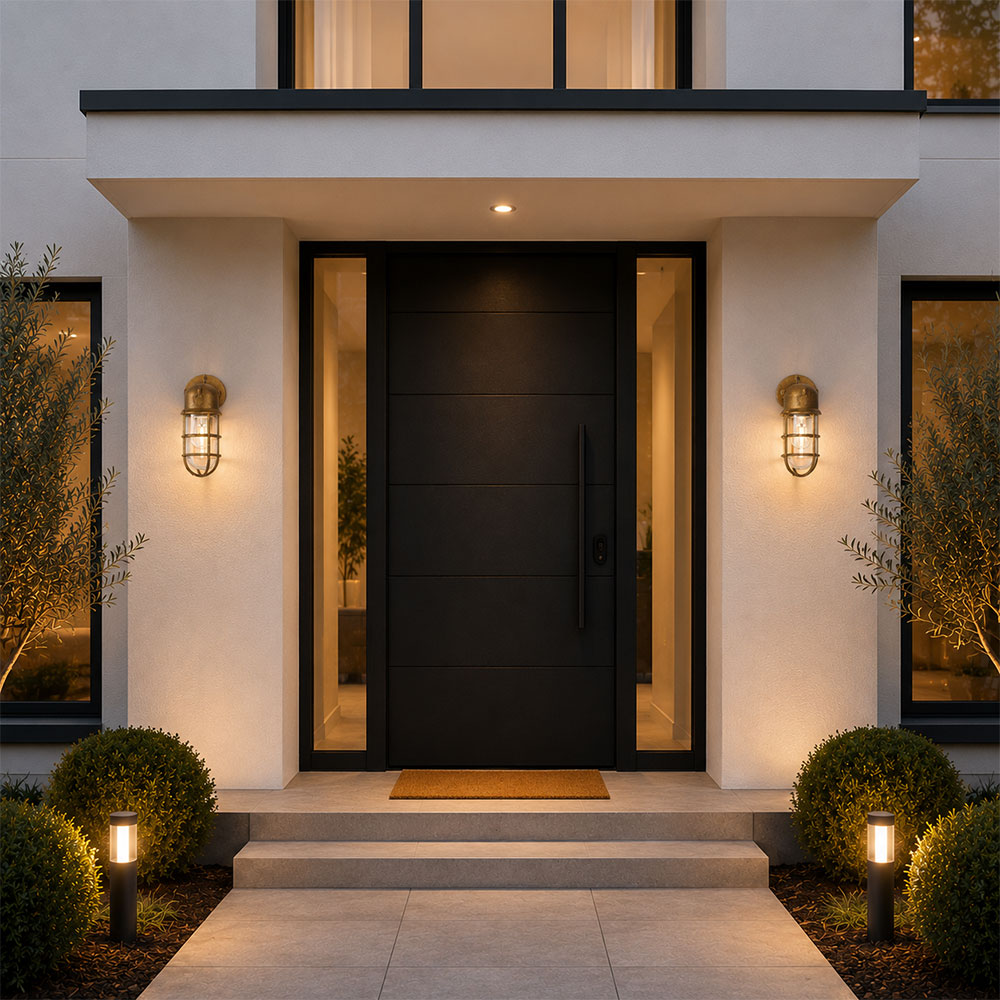 Harbour Outdoor Wall Light Solid Brass - LOI1001202