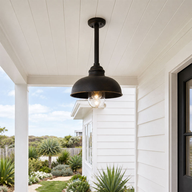 Parkway Outdoor Rod Pendant Antique Bronze - LOI1001393