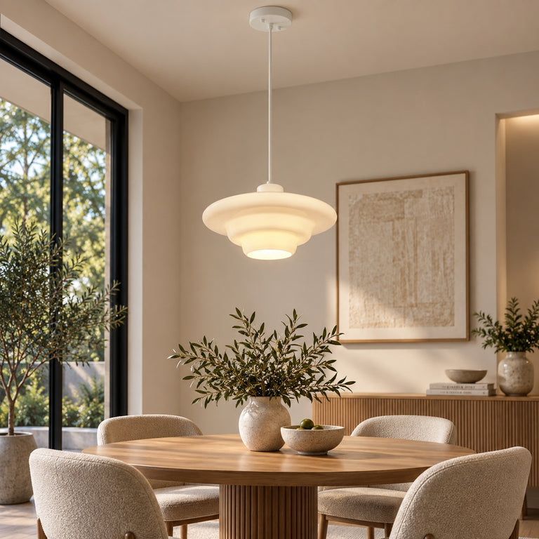 Haywood Pendant 32cm White - LOI1001618
