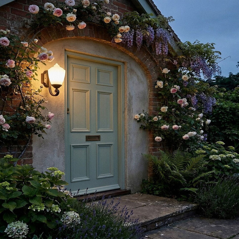 Newry Small Outdoor Wall Light Matt Black - LOI1001652