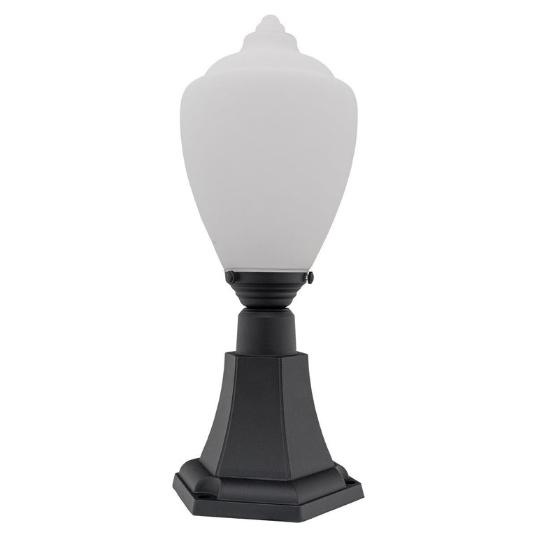 Newry Large Outdoor Pillar Mount Matt Black - LOI1001654