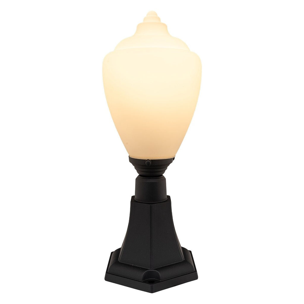 Newry Large Outdoor Pillar Mount Matt Black - LOI1001654