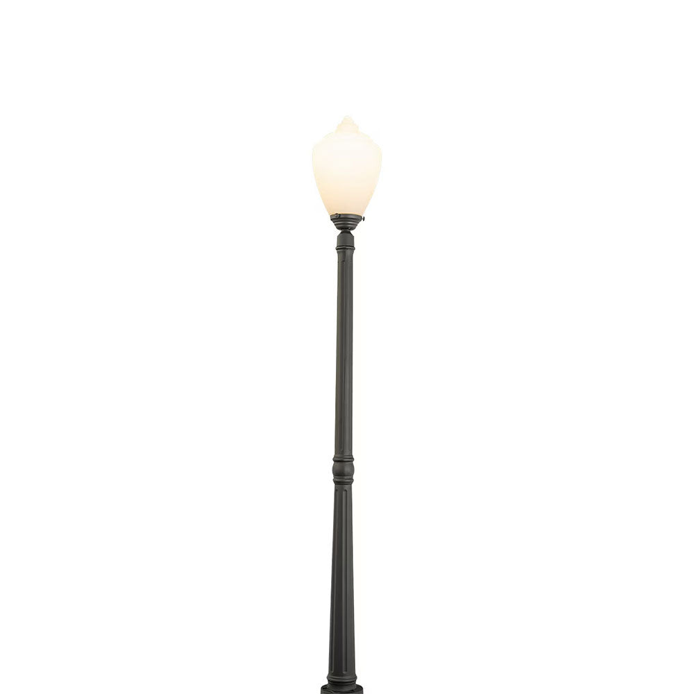 Newry Large Standard Outdoor Garden Post Light Matt Black - LOI1001655