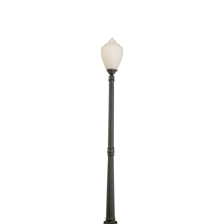 Newry Large Standard Outdoor Garden Post Light Matt Black - LOI1001655