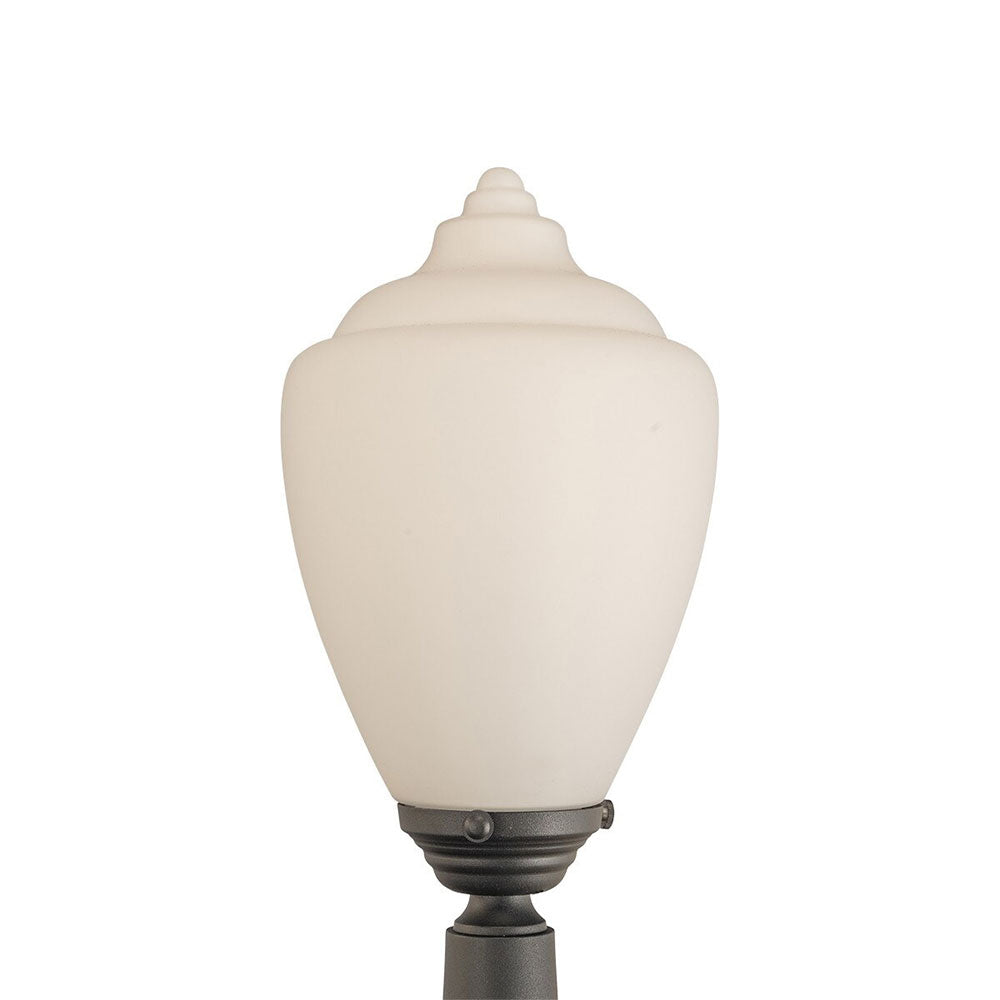 Newry Large Standard Outdoor Garden Post Light Matt Black - LOI1001655