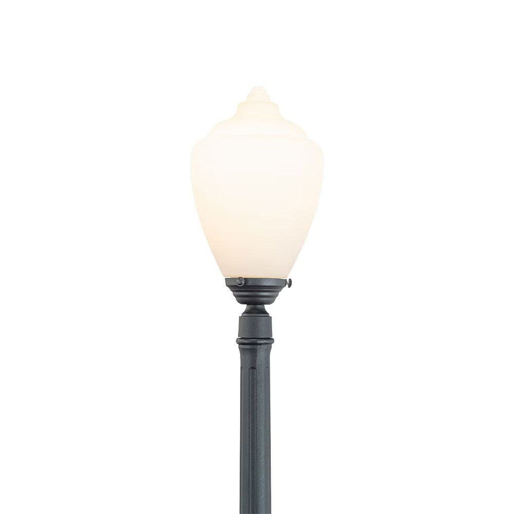 Newry Large Standard Outdoor Garden Post Light Matt Black - LOI1001655