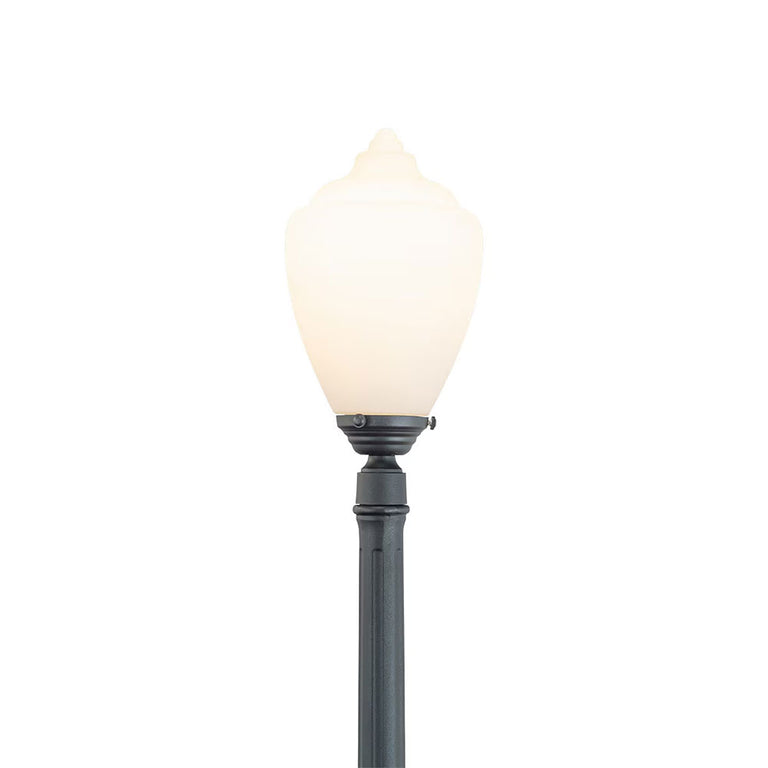 Newry Large Standard Outdoor Garden Post Light Matt Black - LOI1001655