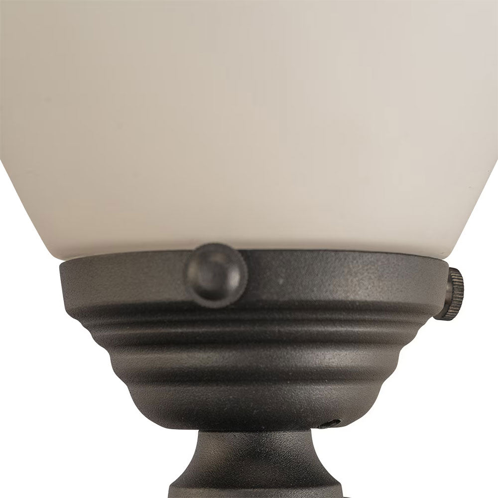 Newry Large Standard Outdoor Garden Post Light Matt Black - LOI1001655