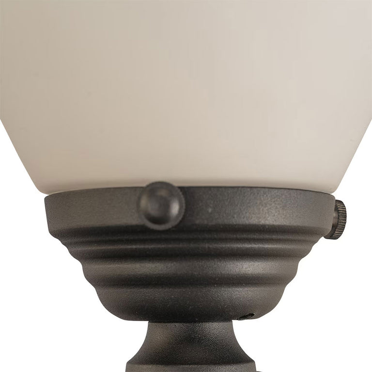 Newry Large Standard Outdoor Garden Post Light Matt Black - LOI1001655