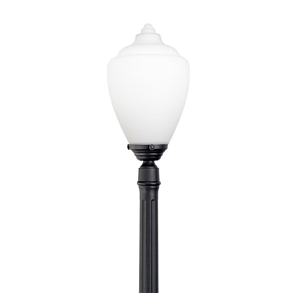 Newry Large Standard Outdoor Garden Post Light Matt Black - LOI1001655