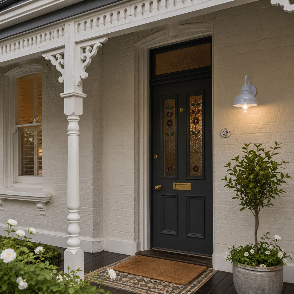 Parkway Small Exterior Wall Light White - LOI1001707