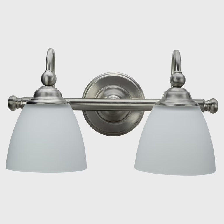 Nova 2 Light Wall Bracket Brushed Nickel - LOI1001712