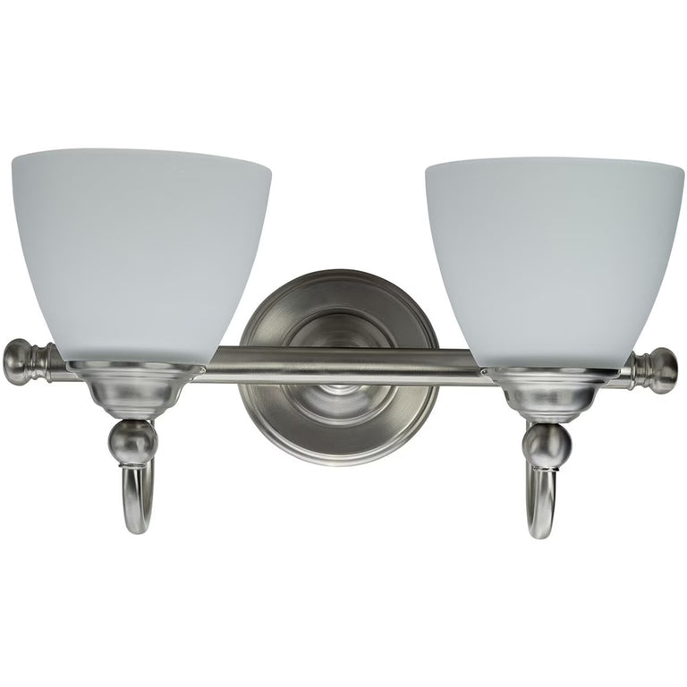 Nova 2 Light Wall Bracket Brushed Nickel - LOI1001712