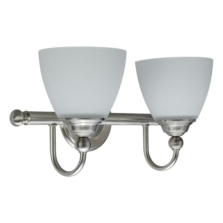 Nova 2 Light Wall Bracket Brushed Nickel - LOI1001712