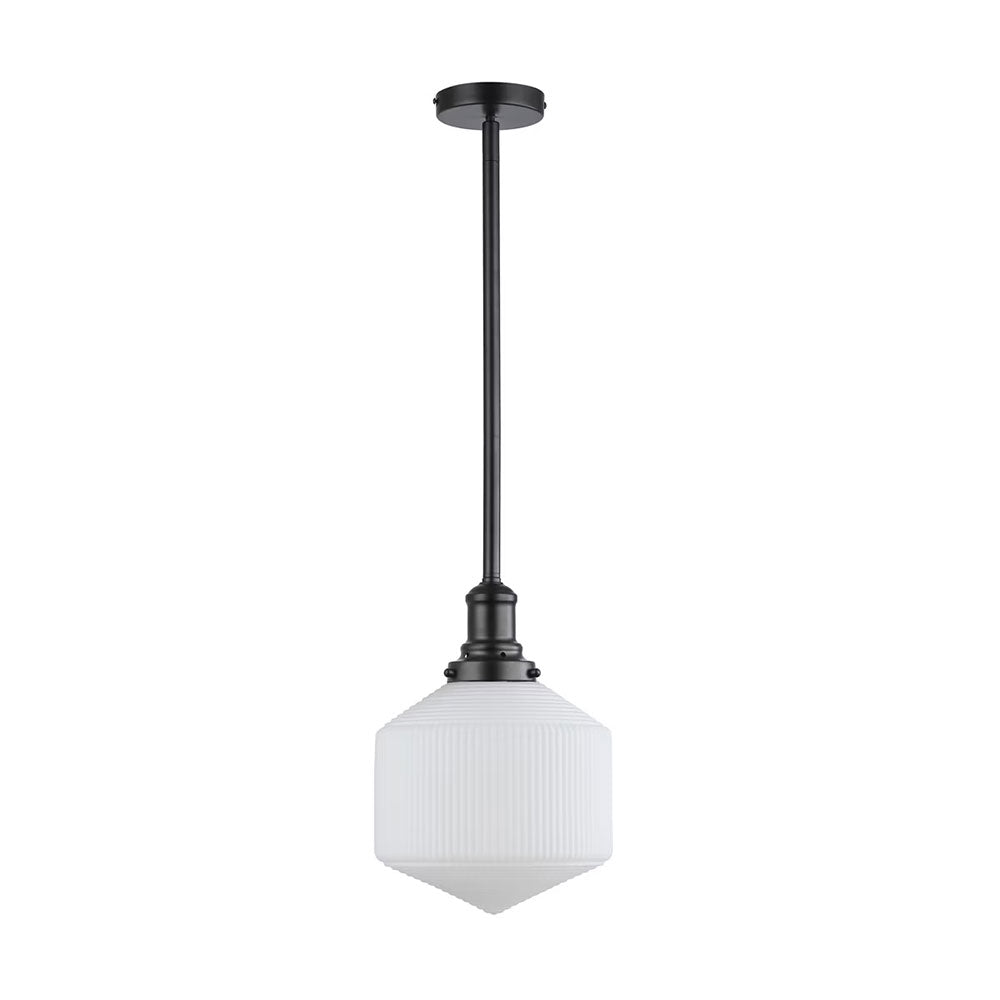 Jefferson Small Rod Pendant Opal Matt / Matt Black - LOI1001717A