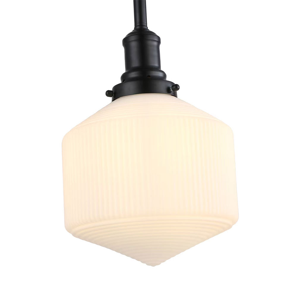 Jefferson Small Rod Pendant Opal Matt / Matt Black - LOI1001717A