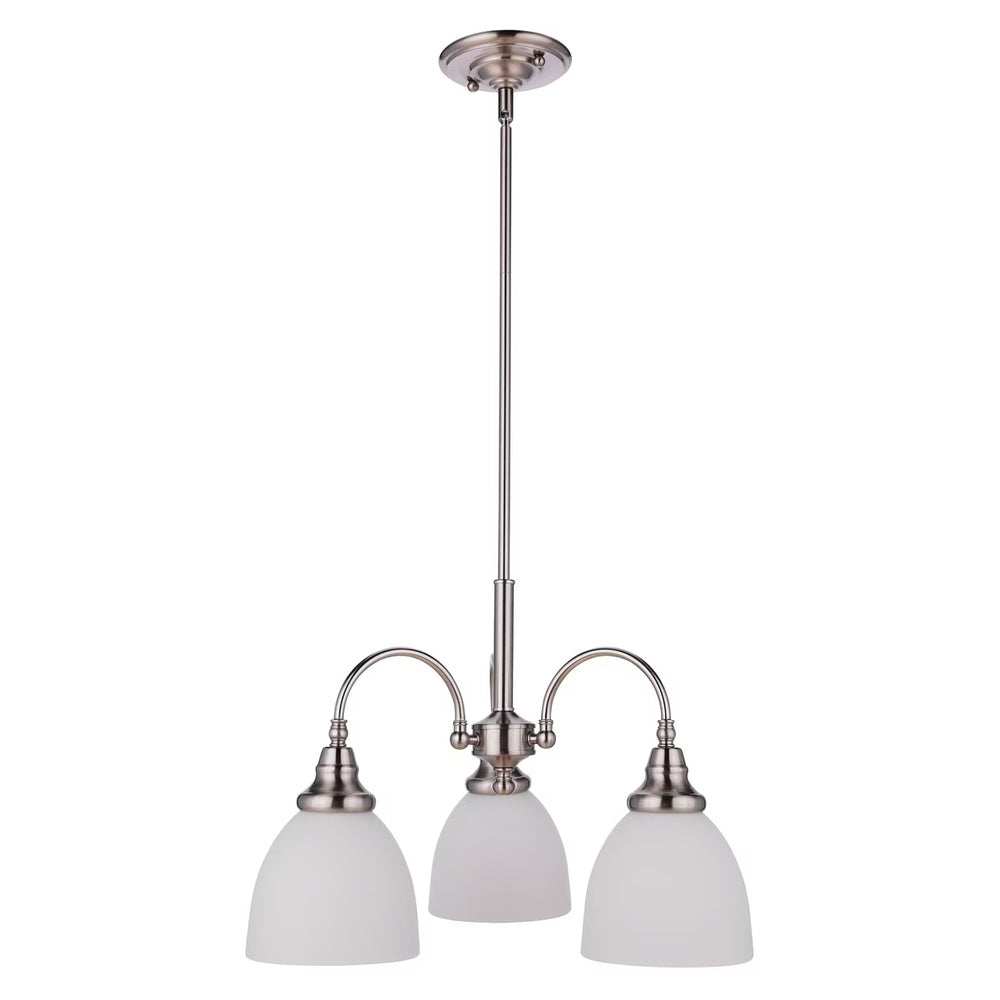 Benson 3 Light Pendant Arms Down Brushed Nickel - LOI1001748A