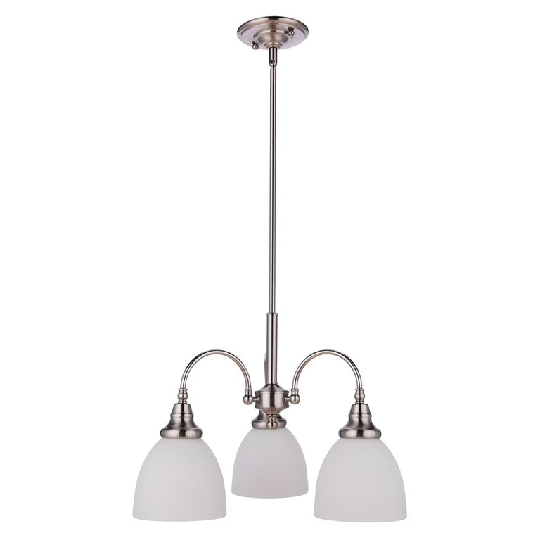 Benson 3 Light Pendant Arms Down Brushed Nickel - LOI1001748A