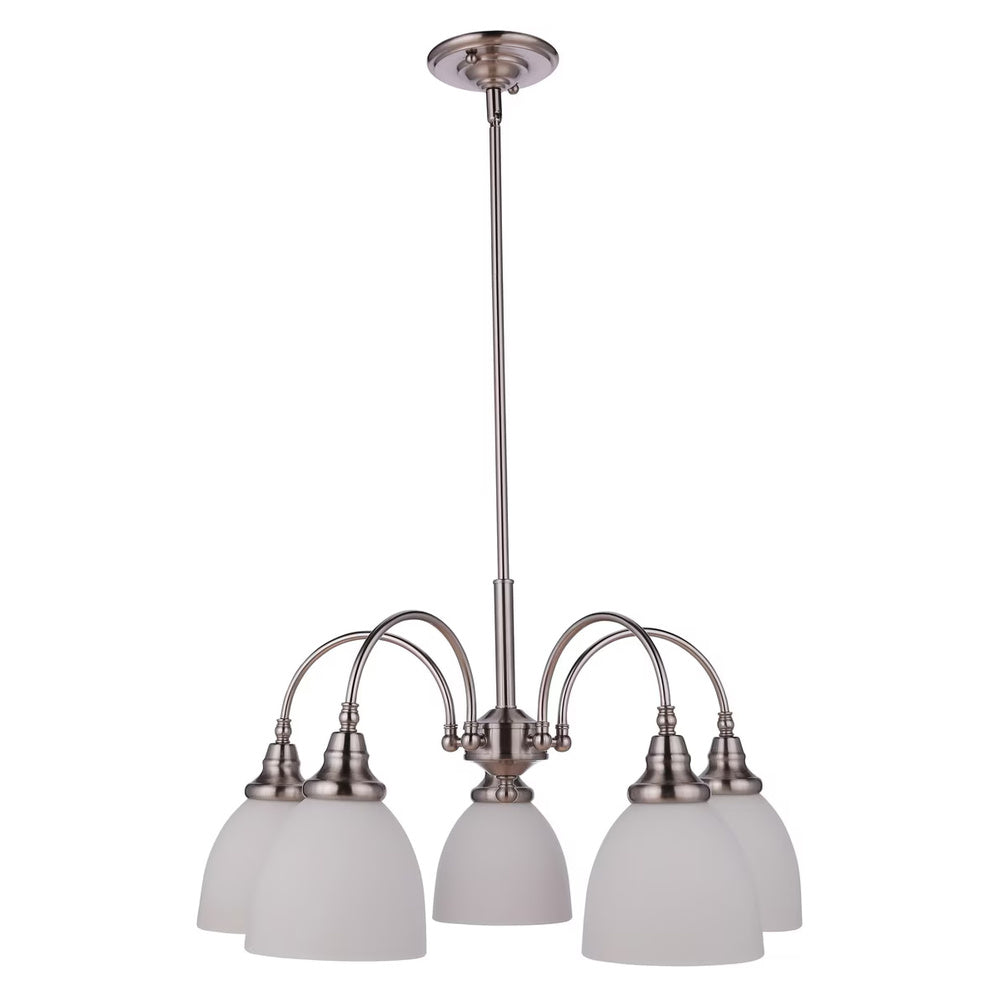 Benson 5 Light Pendant Arms Down Brushed Nickel - LOI1001749A