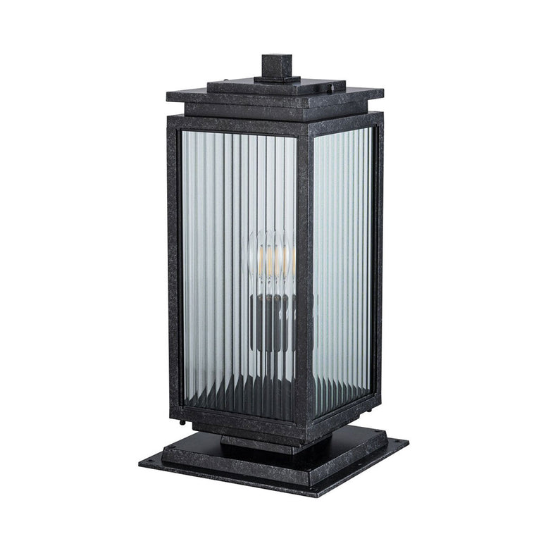 Boulevard Medium Outdoor Pillar Mount Antique Black - LOI1001766