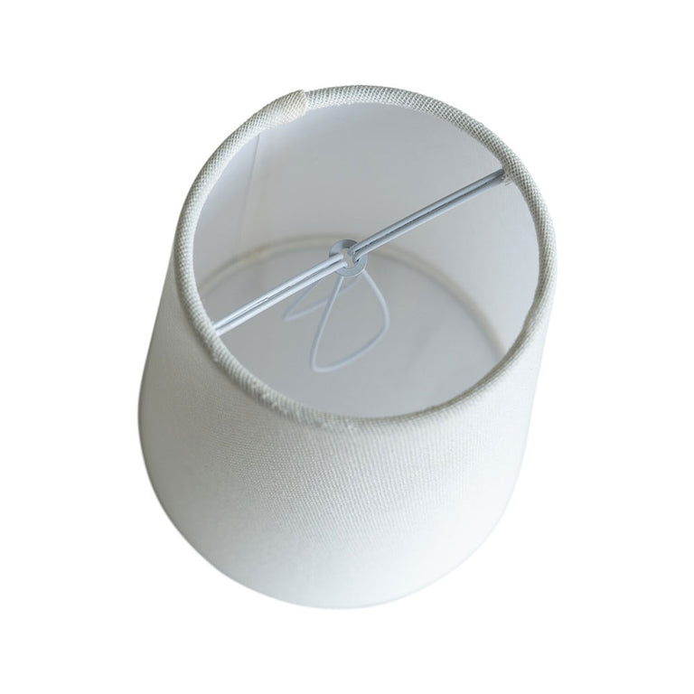 Lumet Fabric Shade 15x15cm White Linen - LOI1001772
