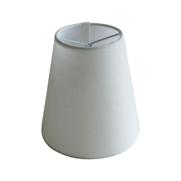 Lumet Fabric Shade 15x15cm White Linen - LOI1001772